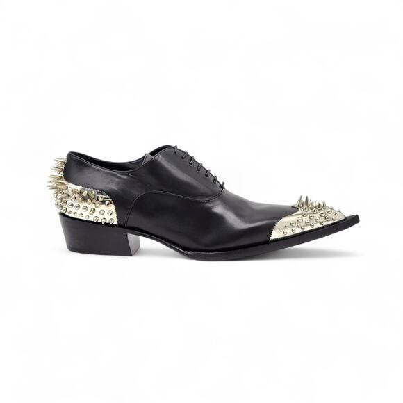 Christian Louboutin Cheliviss Meteor Leather Oxford Shoes EU 41 US 8 - $2695 main image 6